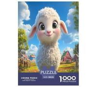 Lamb 1000 Pieces Jigsaw Puzzles For Adults Family Challenge Toys Stress Relieving Entertainment Cultivate The Spirit of Teamwork For Adults Gifts 38x26cm/1000pcs