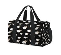Lamb Animal Sheep Sport Duffel Bags for Kids Girls Boys Women Men Cute Sheep Overnight Weekender Travel Bag Tote Carry Gym Casual Duffel Bags