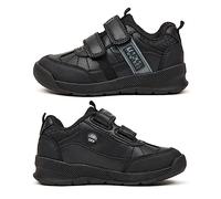 LAMB Boys School Shoes - Marvel LED Trainers, Black Light Up Trainers - Durable Light Up, Scuff Resistant PU School Shoes for Boys- Children's Footwear Since 1887