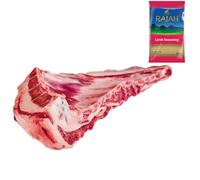 Lamb Breast Ribs 500gr with Rajah Lamb Seasoning - Premium Cuts for Roasting & Cooking - Fresh Halal Meat Pack