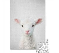 Lamb Colorful 1000-Piece Jigsaw Puzzle for Adults, 38x26cm/1000pcs, Quiet Home Activity, Weekend Downtime And Year-Round Leisure