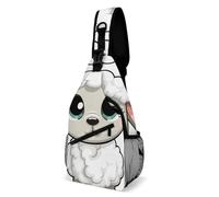 Lamb Crossbody Bag Casual Chest Bag for Men And Women Minimalist Chest Shoulder Pack Travel Chest Bag for Daily Use