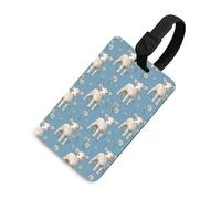 Lamb Cute Funny Luggage Tag Identifiers Travel Bag Tags with Name ID Label for Suitcase Backpack