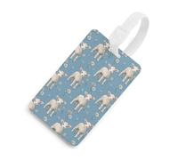 Lamb Cute Funny Luggage Tag Identifiers Travel Bag Tags with Name ID Label for Suitcase Backpack