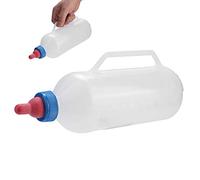 Lamb Feeding Bottle, 1L Small Animal Milk Nipple Bottle with Hand Grip for Feeding Sheep Goat Goat Cattle and Calf