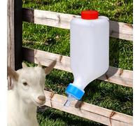 Lamb Feeding Bottle - 2 Pack 500ml Hanging Goat Milk Feeder With Scale And Handle | Hands-Free Nursing Bottle For Farm, Barn, Ranch, Outdoor Livestock, Sheep, Doeling, Dwarf Goats