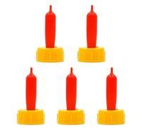 Lamb Feeding Bottle 400Ml Capacity Lamb Milking Bottle, Soft Rubber Nipple Pacifier Feeding Piglet Sheep Goat Waterer(5 Pcs pacifier)