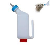 Lamb Feeding Bottle Thickened Goat Feeder Bottles Hang Upside Down Livestock Milk Bottle with Measurements Fawns Nursing Bottles for Goat Lamb Fawns Nigerian Dwarf Doeling (2 Pcs, 500ML)