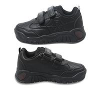 LAMB Marvel Spiderman School Shoes - Boys Black Light Up Trainers with Rip-Tape Fastening and Scuff-Resistant PU - Children's Footwear Since 1887, Size 13