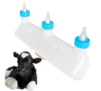 Lamb milk drinking pacifier, rubber feeder with 3 pacifiers, drinking equipment with for sheep, goat, puppies, cattle