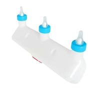 Lamb Milk Feeder - Small Animal Milk Feeder, Multi Functional Nipple Feeder | Lamb Small Animal Drink Feeder, Livestock Feeding Bucket for Cattle, Goat, Puppy, Cattle, Lambs, White, 13.8 X6.9 X 3.9 In