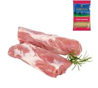 Lamb Neck 500gr with Rajah Lamb Seasoning - Perfect for Stews, Roasts & Slow Cooking - Fresh Halal Meat Pack