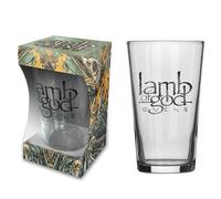 Lamb Of God Beer Glass Omens Band Logo Official Boxed One Size