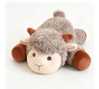Lamb Plush Soft Toy, Simulation Lamb Plush Toy, Plush Lying Lamb Teddy, Plush Sheep Stuffed Animal, Sheep Hugging Pillow Gifts for Kids and Lovers in Birthday, Valentines, Christmas (33cm,Grey)