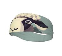 Lamb Print Style Functionality Sports Sweatband For Men Women Stretchy Breathable Headband