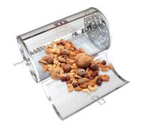 Lamb Rotisserie Roaster, Rolling Grill Basket, Oven Rack Basket Rotating, Chicken Rotisserie Roaster, Multifunctional Basket Oven Roast Baking Rotary for Dried Nut Coffee Beans BBQ