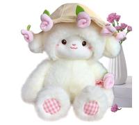 Lamb Stuffed Animal | 30cm Cute Cuddly Huggable Soft Plush Doll | Creative Magnetic Rose Bouquet Lamb Toy | Adorable Plush Decoration For Bedroom Living Room Bed Sofa Car And Children’s Room Gift For