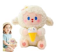 Lamb Toys - Soft Toys Animals | Hugging Pillow | Cartoon Lamb Plush Stuffed Animal | Stuffed Lamb Pillow Bed Decors | Multifunctional Portable Decorative Car Interior Ornaments For Boys Girls Kids Fa