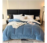 Lamb Velvet Duvet in Winter,Hypoallergenic Wool Duvet,Soft and Luxurious, Super Warm Soft 2 Person Thick Duvet Dust Cover B,200 * 230cm(4kg)