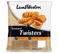 Lamb Weston Frozen Seasoned Twister Curly Fries - 1x2.5kg