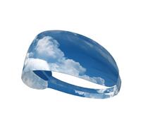 Lamb With A Lion On The Clouds Elastic Exercise Headband for Women & Men