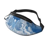 Lamb with A Lion On The Clouds Waist Bag Bumbags for Men Women, Print Polyester Waist Pack for Travel Walking Sport with Adjustable Strap