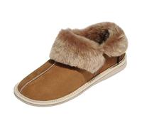 Lamb Wool House Shoes - Canada Ladies Fur Shoes Brown