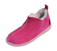 Lamb Wool House Shoes - Cinderella Ladies Fur Shoes Pink