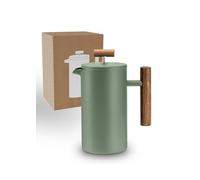 LAMBDA COFFEE Caldera Thermo French Press Stainless Steel I 0.35 Litres - 1-2 Cups in Moss Green I 3 Sizes Available I Coffee Maker Stainless Steel | Double-Walled: Keeps Warm for a Long Time I Coffee