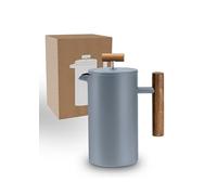 LAMBDA COFFEE Caldera Thermo French Press Stainless Steel I 1 Litre - 5 Cups Dusk Blue I 3 Sizes Available I Coffee Maker Stainless Steel | Double-Walled: Keeps Warm for a Long Time I Coffee Maker |