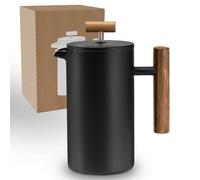 Lambda Coffee French Press Coffee Maker 1L (5 Cups) - Large, Stainless Steel, Insulated Cafetiere for Home Use and Entertaining - also great for Tea, Coffee Pots, and One Cup Coffee Maker