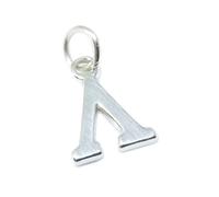 Lambda Greek Alphabet sterling silver charm .925 x 1 letters charms