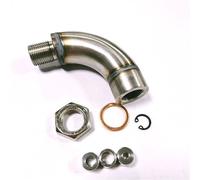 Lambda Oxygen Sensor O2 Oxygen Sensor Extension J Style Bend Universal Hydrogen Spacer M18 X 1.5 Adjustable Gas Flow Inserts Lambda Sensor