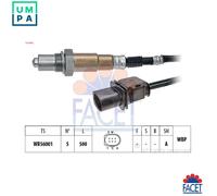 Lambda sensor Heated 10.8404 FACET for ALFA ROMEO PORSCHE RENAULT MASERATI FIAT