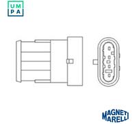 MAGNETI MARELLI 466016355010 Lambda sensor
