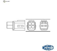 Magneti Marelli Lambda Sensor 466016355027 - Heated OE Replacement for Toyota/Citroën/Peugeot