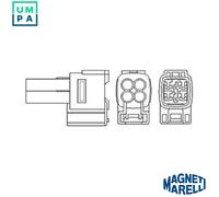 Lambda sensor Heated 466016355029 MAGNETI MARELLI for SUZUKI FIAT SUBARU