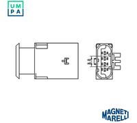 MAGNETI MARELLI Lambda sensor 466016355050 Heated 4 MINI: Hatchback, Convertible