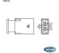 Magneti Marelli Lambda Sensor 466016355050 Heated for MINI Hatchback, Convertible