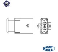 Magneti Marelli Lambda Sensor 466016355050 Heated for MINI Hatchback, Convertible