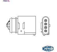 Magneti Marelli Lambda Sensor 466016355061 Heated - for VW, SKODA, SEAT