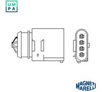 Magneti Marelli Lambda Sensor 466016355061 Heated - for VW, SKODA, SEAT