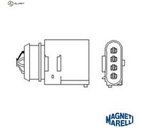 Magneti Marelli Lambda Sensor 466016355076 Heated for VW/Seat/Audi/Skoda