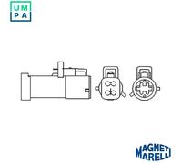 Magneti Marelli Lambda Sensor 466016355090 Heated for Ford C-MAX II Grand C-MAX