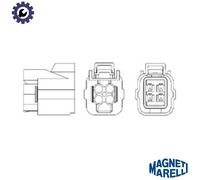 Magneti Marelli Lambda Sensor 466016355116 Heated for Honda Civic VII Hatchback 1.4L