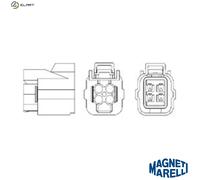 Magneti Marelli Lambda Sensor 466016355116 Heated for Honda Civic VII Hatchback 1.4L