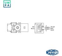 Magneti Marelli Lambda Sensor 466016355152 Heated for Ford Citroen Land Rover