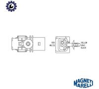 Magneti Marelli Lambda Sensor 466016355152 Heated for Ford Citroen Land Rover