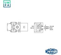 Magneti Marelli Lambda Sensor 466016355152 Heated for Ford Citroen Land Rover