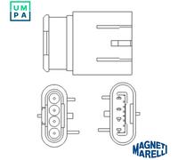 LAMBDA SENSOR 466016355167 FOR ALFA ROMEO FIAT GRANDE/PUNTO/Van LANCIA 1.4L 4cyl